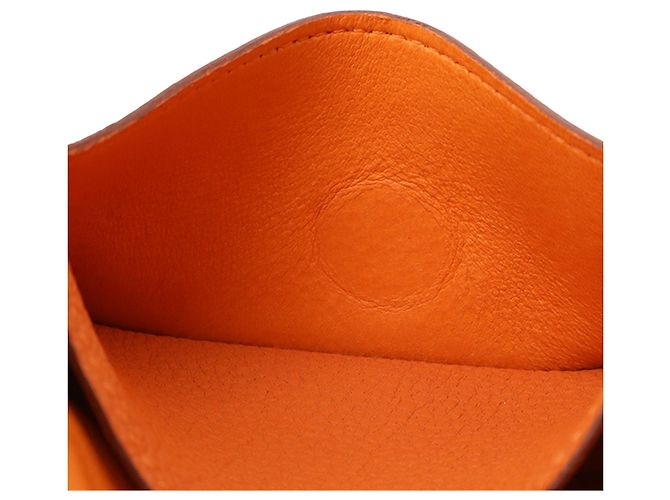 Tarjetero Togo Orange Dogon Hermès Naranja - vista 5