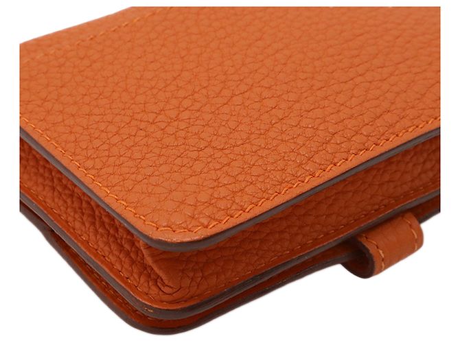 Tarjetero Togo Orange Dogon Hermès Naranja - vista 6