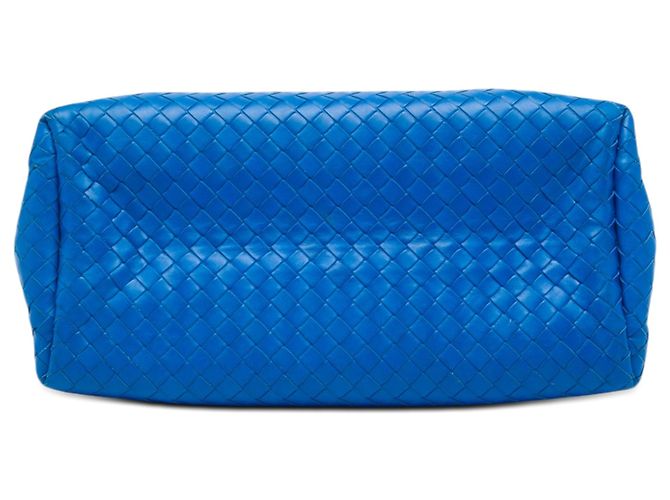 Borsa Bottega Veneta Blue Small Nappa Intrecciato Roma - vista 3