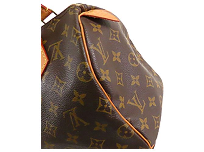 Louis Vuitton Marrone Monogram Speedy 25 - vista 13