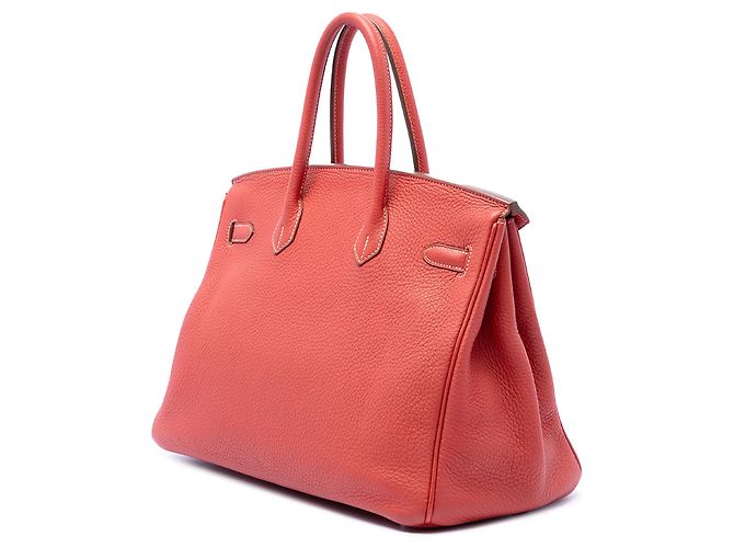 Hermès Red Clemence Birkin Retourne 35 Rosso - vista 2