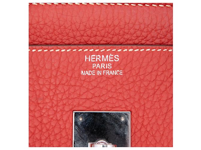 Hermès Red Clemence Birkin Retourne 35 Rosso - vista 5