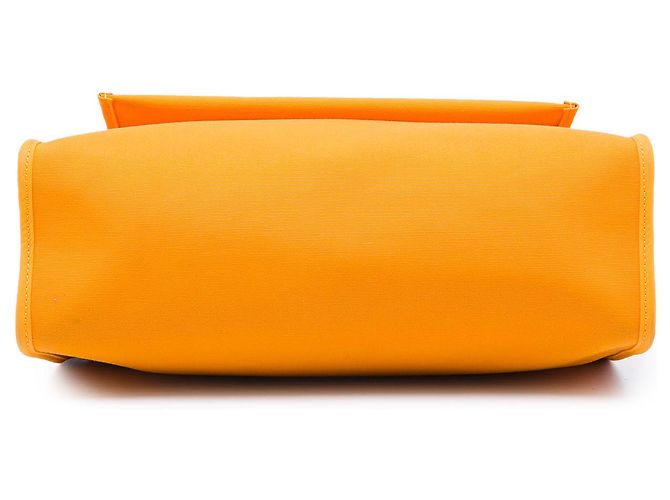 Hermès Yellow Toile Verso Herbag Zip 31 Giallo Senape - vista 3