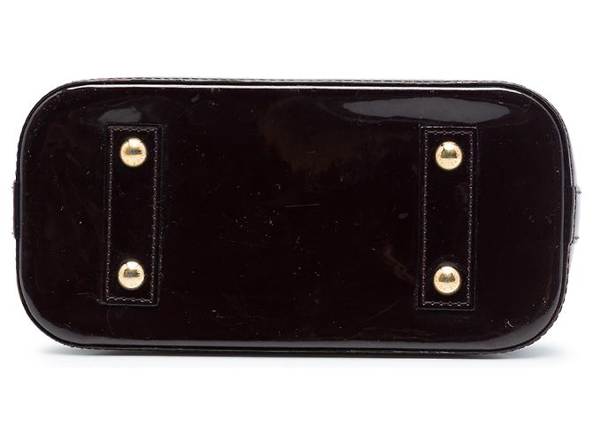Louis Vuitton Alma BB in Monogram Vernis viola Porpora - vista 3