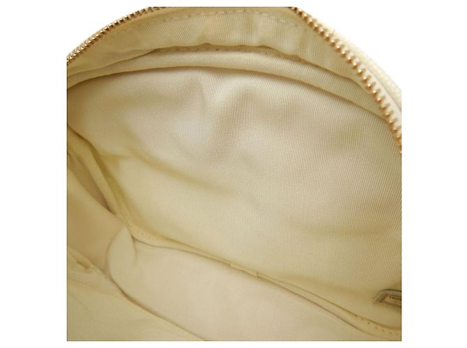 Borsa Chanel White CC Quilted Caviar Day Camera Bag Bianco Crudo - vista 7