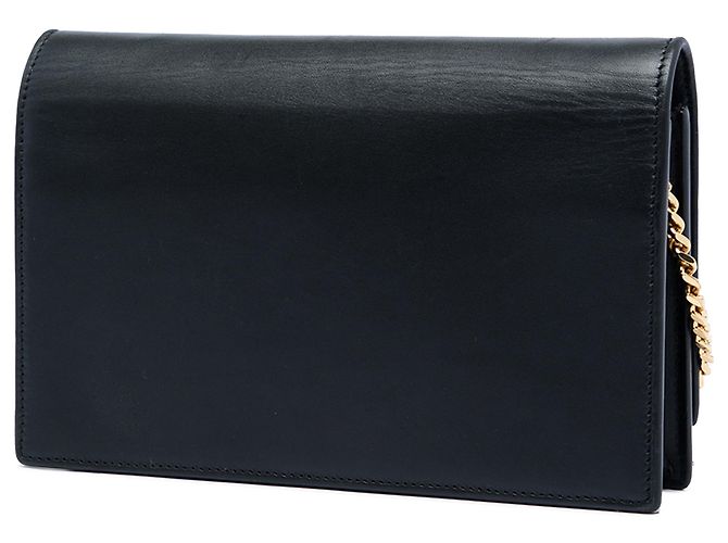 Borsa a tracolla Kate con nappa in pelle di vitello liscia nera di Saint Laurent, piccola Nero - vista 2