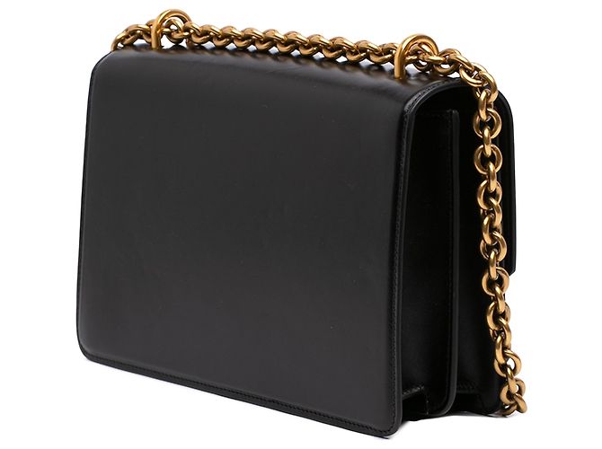 Valentino Borsa a tracolla VLogo Vain in pelle di vitello lucida nera Small Nero - vista 2