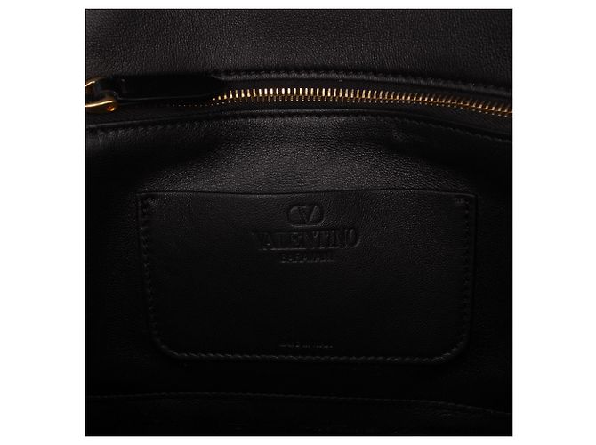 Valentino Borsa a tracolla VLogo Vain in pelle di vitello lucida nera Small Nero - vista 5