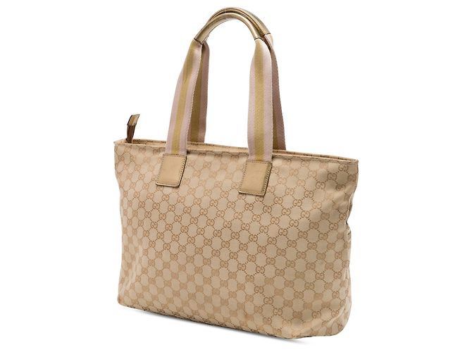 Gucci Beige GG Canvas Web Tote - Ansicht 2
