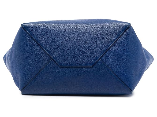 Céline Celine Phantom Cabas Tote aus blauem Leder, Größe Small - Ansicht 3