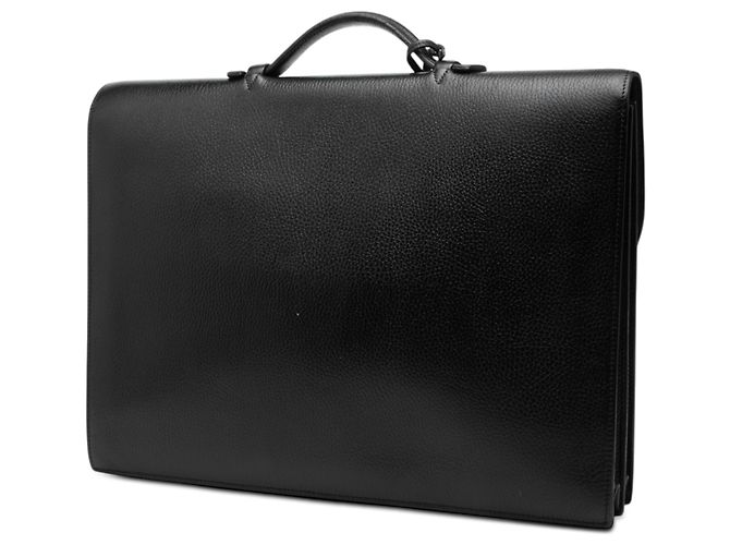 Hermès Sac a Depeches 41 in Togo nero - vista 2