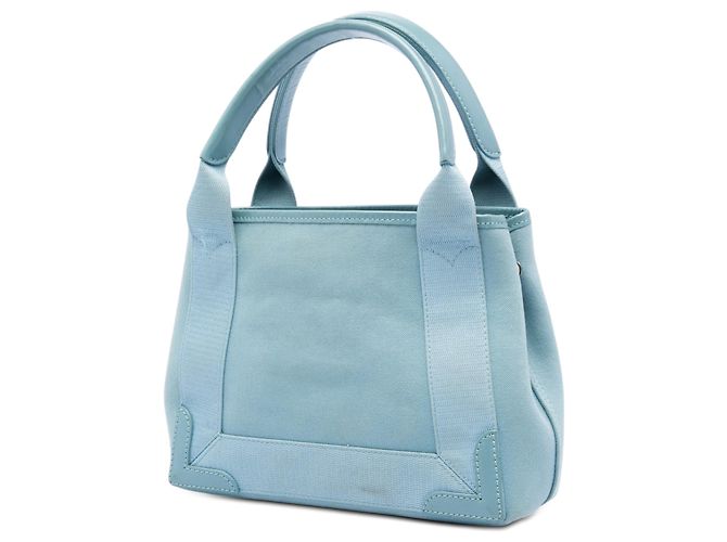 Balenciaga Blue Canvas Navy Cabas XS Blu chiaro - vista 2