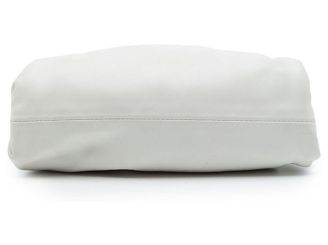 Bottega Veneta White Lambskin The Mini Pouch Crossbody - vista 3