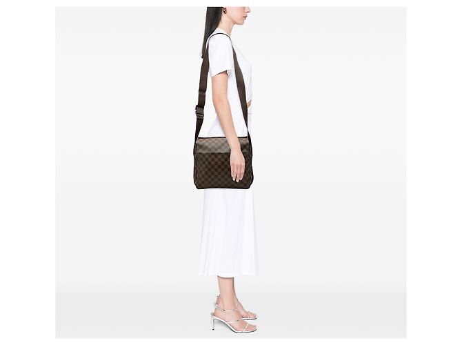 Louis Vuitton Marrone Damier Ebene Naviglio - vista 6