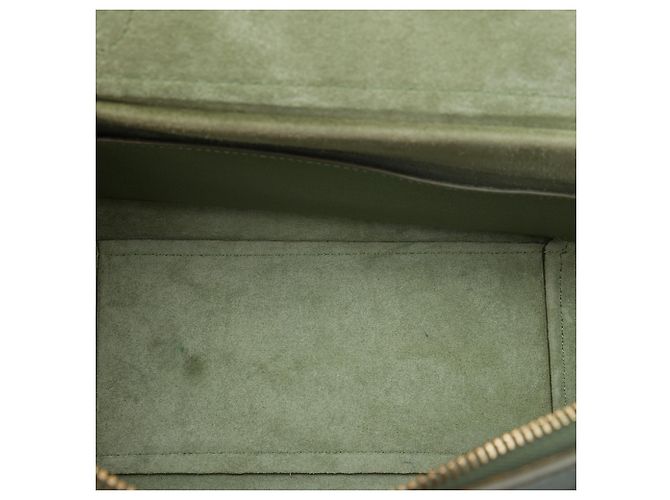 Belt Bag Céline Borsa Belt in pelle di vitello micro granulata verde Celine Verde oliva - vista 4