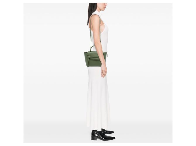 Belt Bag Céline Borsa Belt in pelle di vitello micro granulata verde Celine Verde oliva - vista 6