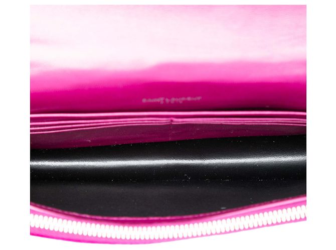 Saint Laurent Borsa a tracolla Kate in velluto viola piccolo con monogramma e nappa Porpora - vista 4