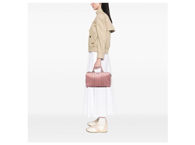 Borsa Gucci Rosa Medium Microguccissima - vista 5