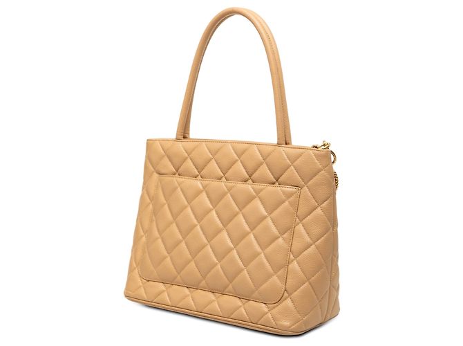 Tote Chanel Beige Caviar Medallion - vista 2