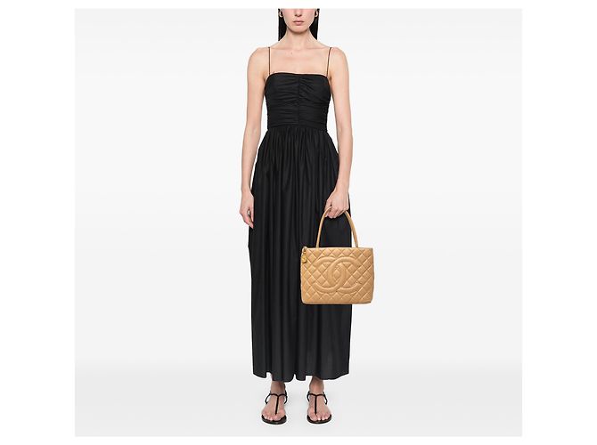 Tote Chanel Beige Caviar Medallion - vista 7