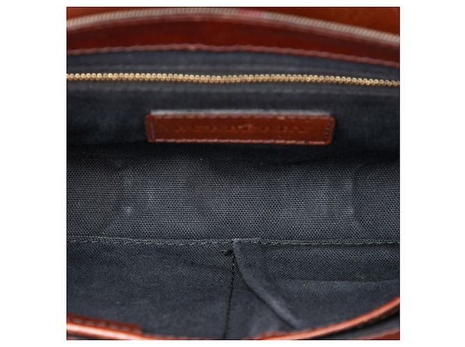 Borsa a tracolla Abbott in pelle marrone e tela House Check di Burberry - vista 4