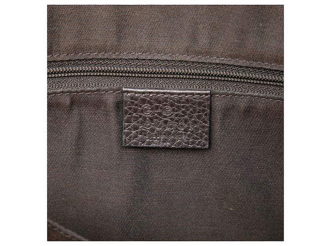 Borsa Satchel Gucci Beige Medium GG Crystal Charm - vista 5