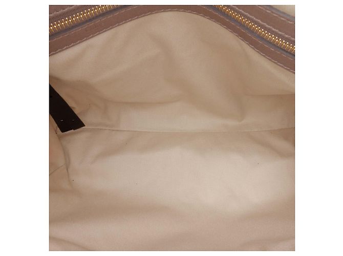 Bolsa Tote Bay em couro de bezerro acolchoado marrom Chloé Caramelo - vista 4