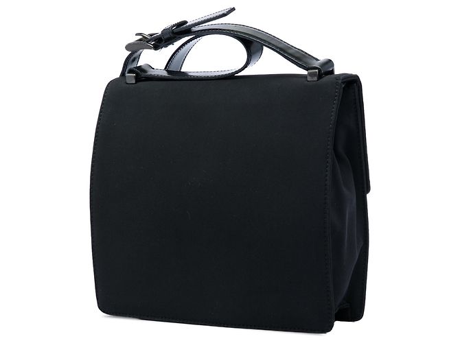 Prada Black Tessuto Flap Crossbody Nero - vista 2