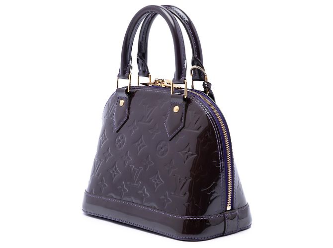 Louis Vuitton Alma BB in Monusgram Vernis Lila - Ansicht 2