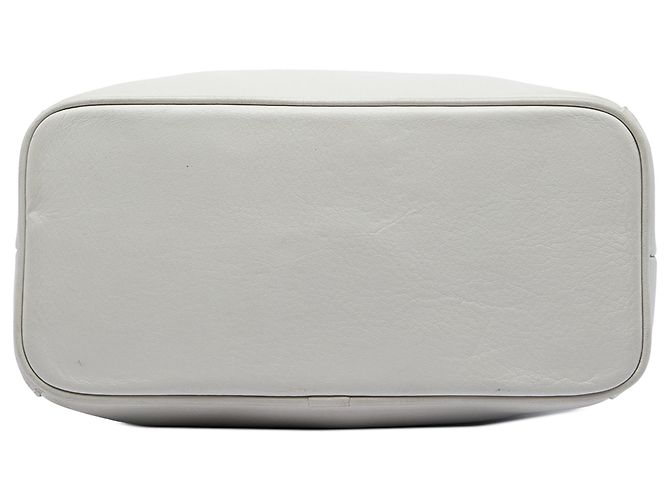 Borsa shopper Balenciaga in pelle morbida bianca Bianco Bianco sporco - vista 3