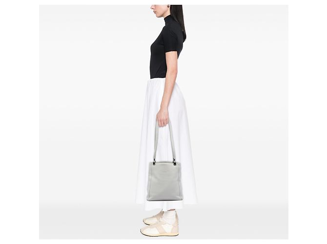 Borsa shopper Balenciaga in pelle morbida bianca Bianco Bianco sporco - vista 5