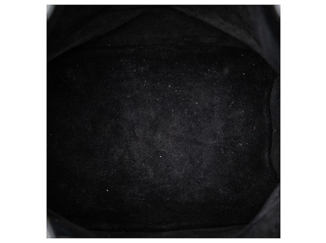 Borsa a secchiello Emmanuelle con borchie in pelle di vitello nera Small di Saint Laurent Nero - vista 4
