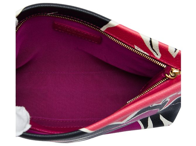 Clutch Burberry Pink Prorsum in pelle granulata - vista 4