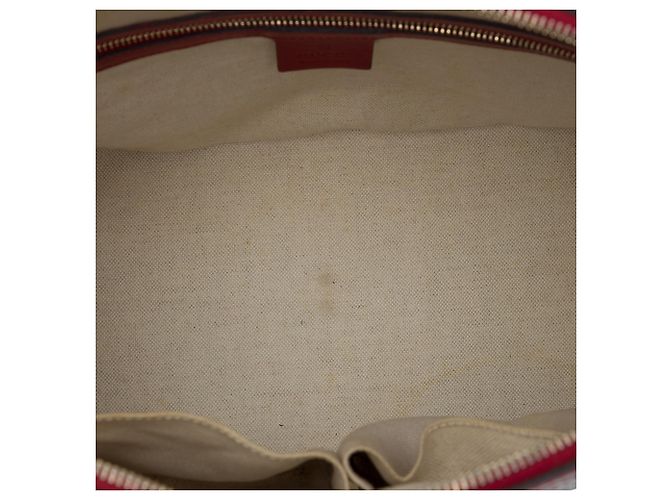 Borsa Gucci Red Large Microguccissima in vernice Nice Dome Rosso - vista 4