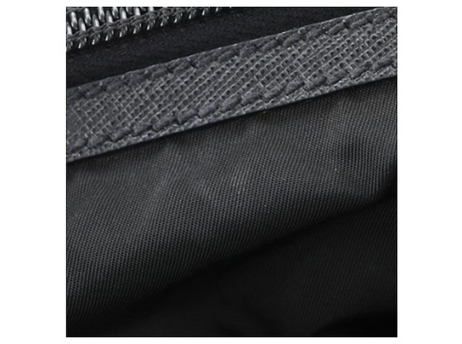 Prada Black Saffiano Trimmed Tessuto Reisetasche Schwarz - Ansicht 19