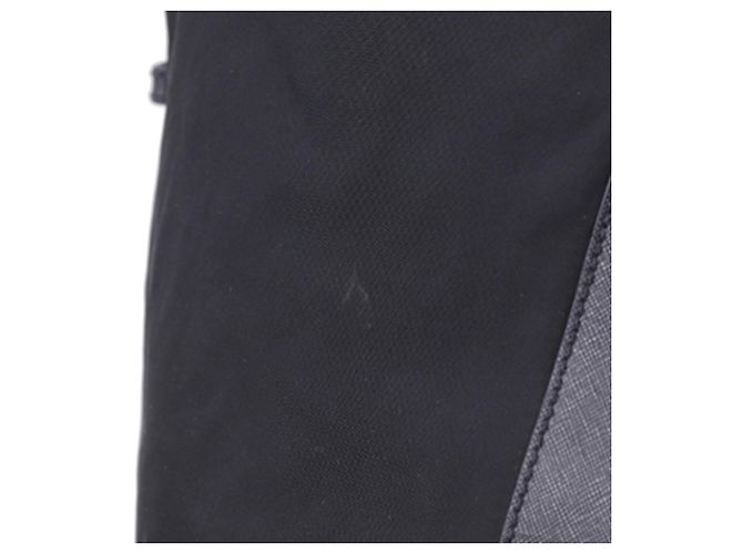 Prada Black Saffiano Trimmed Tessuto Reisetasche Schwarz - Ansicht 21