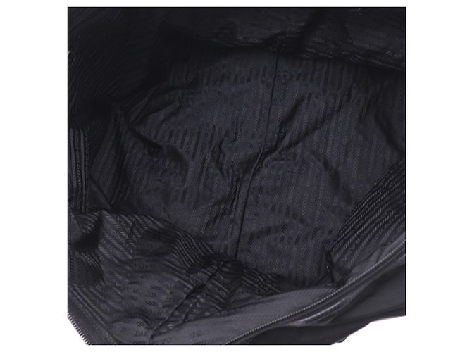 Prada Black Saffiano Trimmed Tessuto Reisetasche Schwarz - Ansicht 4