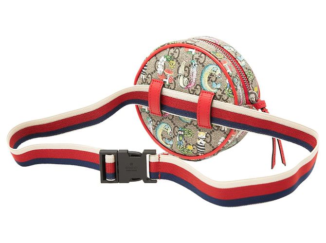 Borsa a tracolla Gucci Beige Yuko Higuchi Childrens GG Supreme Web - vista 2