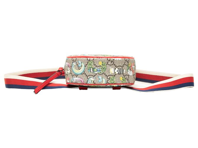 Borsa a tracolla Gucci Beige Yuko Higuchi Childrens GG Supreme Web - vista 3