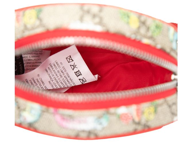 Borsa a tracolla Gucci Beige Yuko Higuchi Childrens GG Supreme Web - vista 4