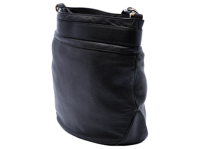 Borsa a spalla Ride in pelle di vitello nera grande Gucci Nero - vista 2