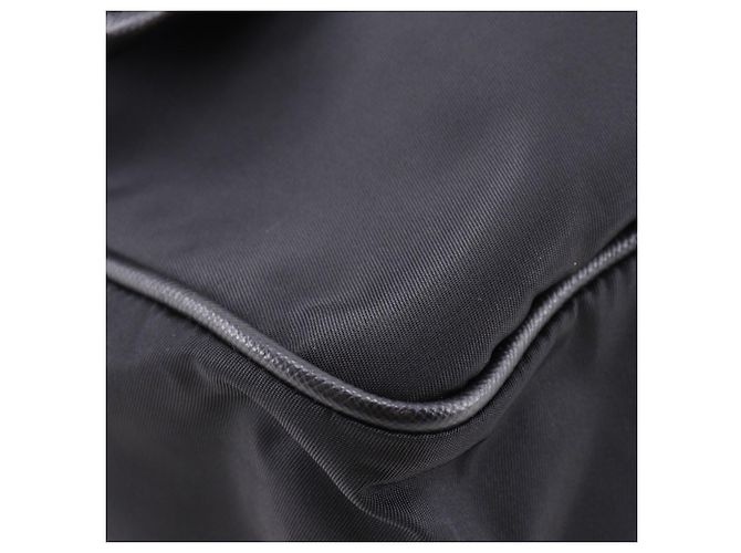 Bolsa Messenger Prada Black Tessuto com fivela Preto - vista 10
