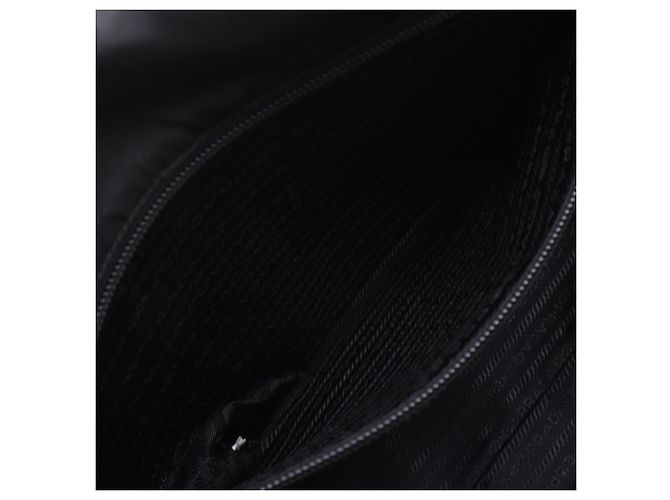Bolsa Messenger Prada Black Tessuto com fivela Preto - vista 9