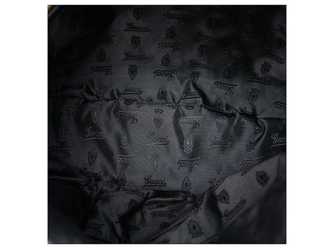 Borsa Gucci Black Large Patent Hysteria Nero - vista 4