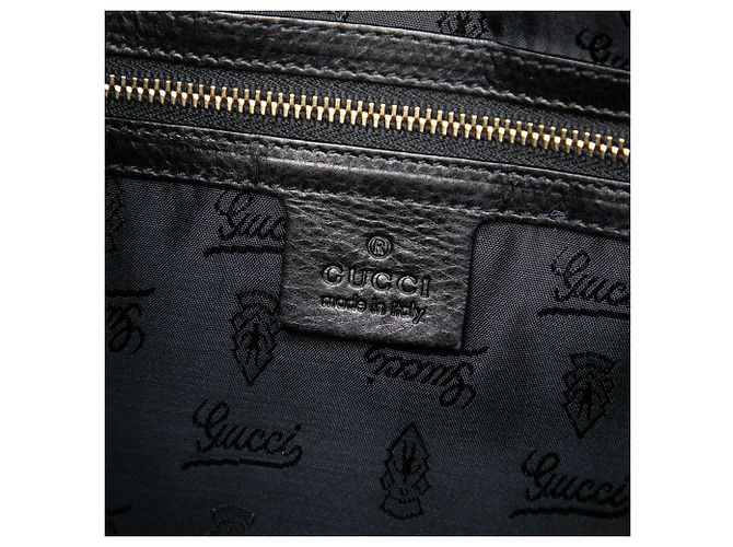 Borsa Gucci Black Large Patent Hysteria Nero - vista 5