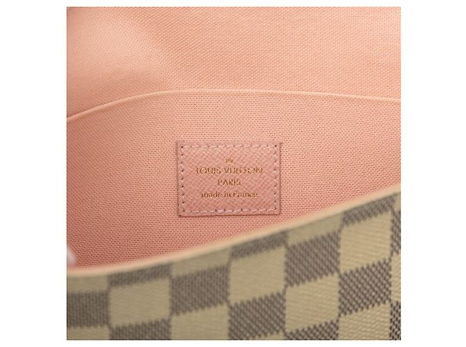 Pochette Félicie Louis Vuitton Pochette Felicie em Damier Azur branco - vista 5
