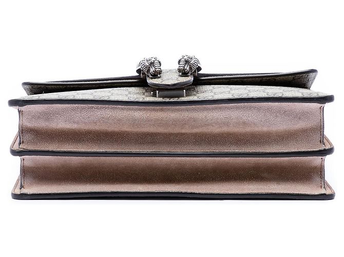 Borsa a tracolla Gucci Beige Medium GG Supreme Dionysus - vista 3