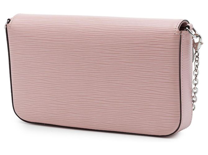 Louis Vuitton Pochette Felicie in Epi rosa - vista 2