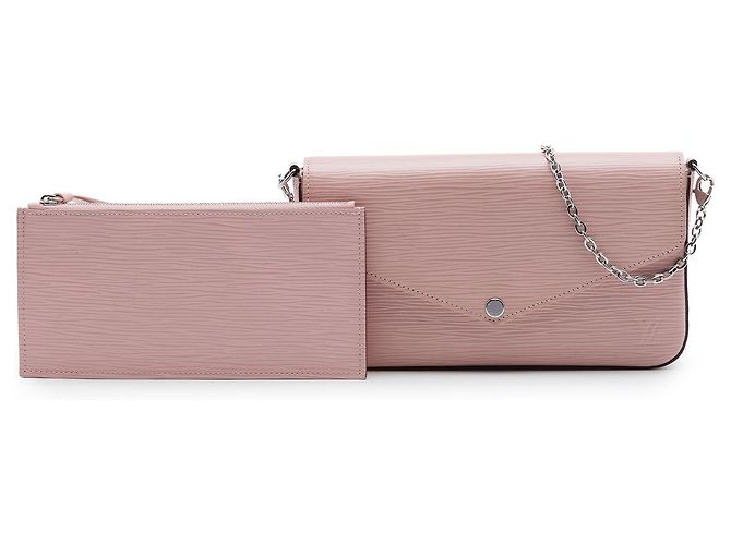 Louis Vuitton Pochette Felicie in Epi rosa - vista 7