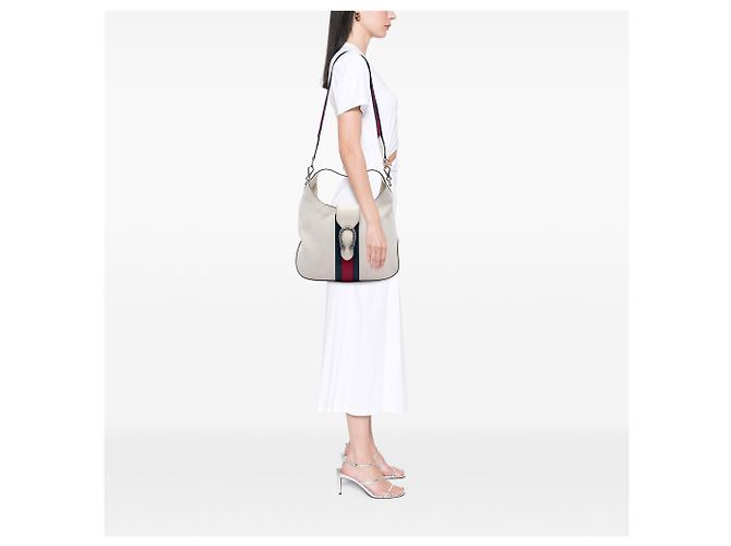Borsa Dionysus in pelle di vitello bianca Gucci Bianco - vista 5